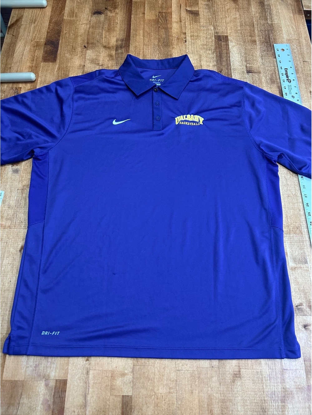 Nike Dri-FIT Purple Valparaiso Basketball Polo Shirt XXL